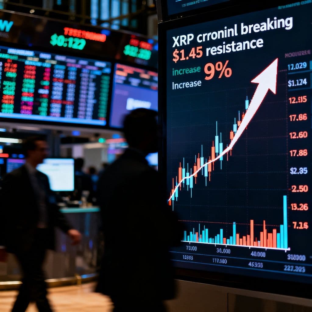 XRP Rompe Resistencia de $1.45 y Aumenta un 5%