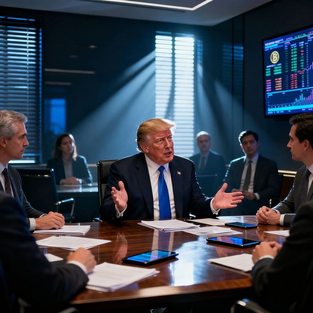 Trump se reúne con ballenas de TRUMP memecoin, promete que el lobby bancario no bloqueará la ley de criptomonedas